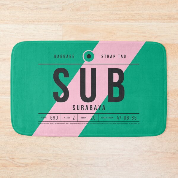 Item preview, Luggage Tag A - SUB Surabaya Indonesia designed and sold by VoodooCircus.