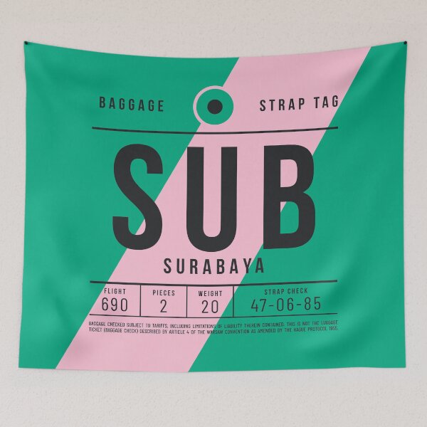 Item preview, Luggage Tag A - SUB Surabaya Indonesia designed and sold by VoodooCircus.