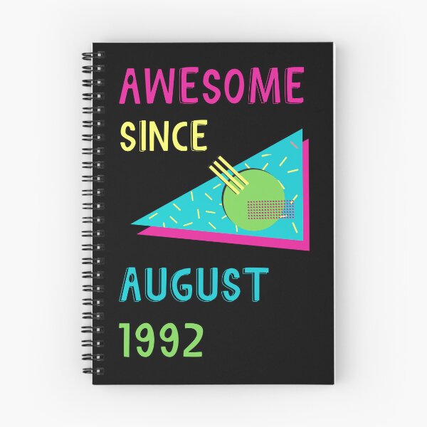 Item preview, Awesome since August 1992 | Born August 1992 | Made in August 1992 | Legend since August 1992 | Birthday Gift for 30 year old mom dad grandma grandpa | Vintage Retro 90s Birthday gift idea designed and sold by Saffire6.