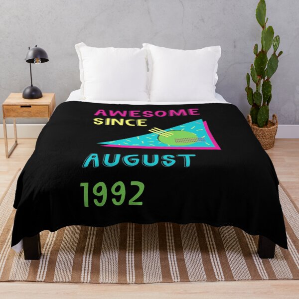 Item preview, Awesome since August 1992 | Born August 1992 | Made in August 1992 | Legend since August 1992 | Birthday Gift for 30 year old mom dad grandma grandpa | Vintage Retro 90s Birthday gift idea designed and sold by Saffire6.