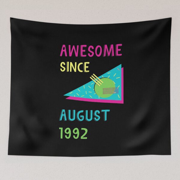 Item preview, Awesome since August 1992 | Born August 1992 | Made in August 1992 | Legend since August 1992 | Birthday Gift for 30 year old mom dad grandma grandpa | Vintage Retro 90s Birthday gift idea designed and sold by Saffire6.