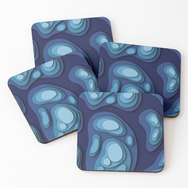 Item preview, Blue 3D Paper Cutouts  designed and sold by Bookish Lovers.