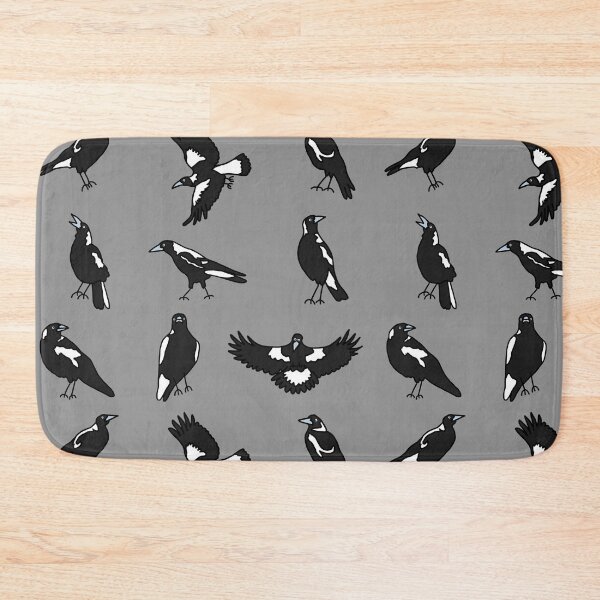 Item preview, Many Magpies on Grey designed and sold by Digitaldingo.