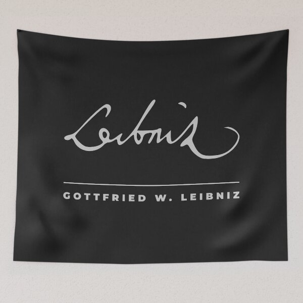 Item preview, Gottfried W. Leibniz signature t-shirt designed and sold by CMYKStudio.