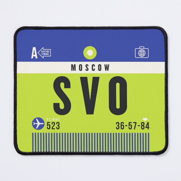 Item preview, Luggage Tag A - SVO Moscow Russia designed and sold by VoodooCircus.