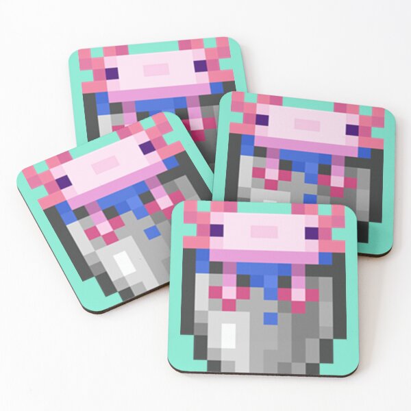 Item preview, Cubo de Minecraft de Axolotl designed and sold by boscioguidena.