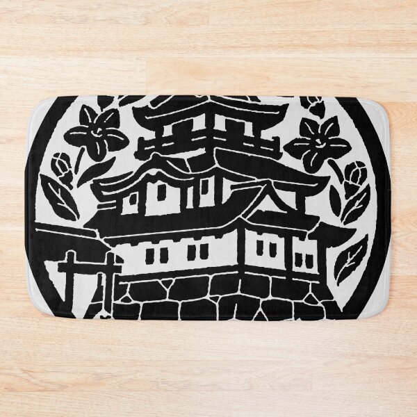Item preview, Tokyo castle on manhole in Japan - black designed and sold by mattraski.