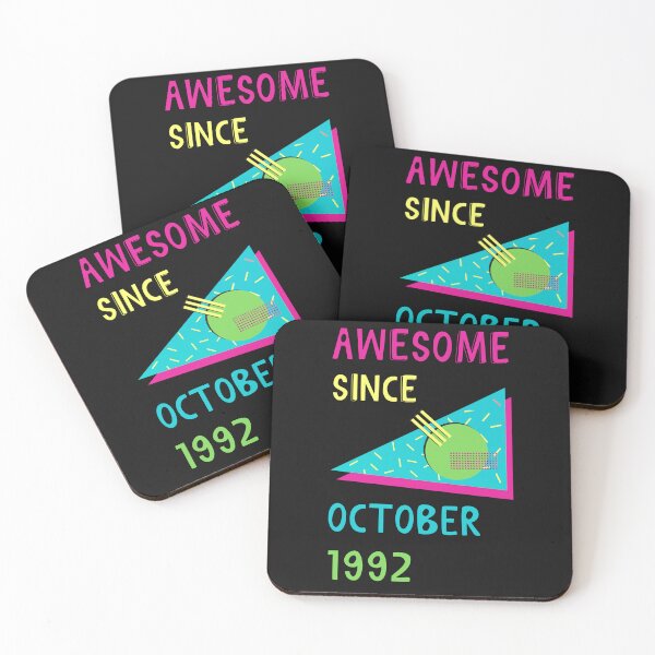 Item preview, Awesome since October 1992 | Born October 1992 | Made in October 1992 | Legend since October 1992 | Birthday Gift for 30 year old mom dad grandma grandpa | Vintage Retro 90s Birthday gift idea designed and sold by Saffire6.