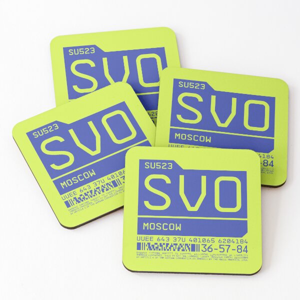 Item preview, Luggage Tag C - SVO Moscow Russia designed and sold by VoodooCircus.