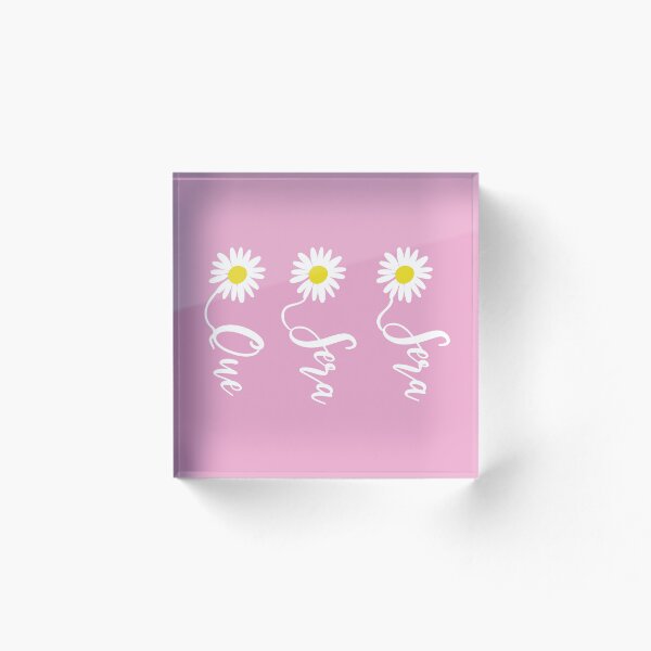 Item preview, Que Sera Sera on a Pretty Pink background designed and sold by smileykty.