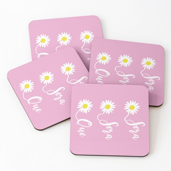 Item preview, Que Sera Sera on a Pretty Pink background designed and sold by smileykty.