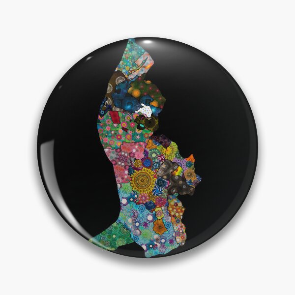 Item preview, Spirograph Lichtenstein on black designed and sold by RachelEDesigns.