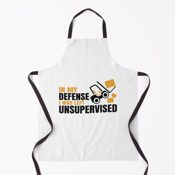 Item preview, In My Defense I Was Left Unsupervised - Funny Forklift Operator designed and sold by Cedroad Shirts.