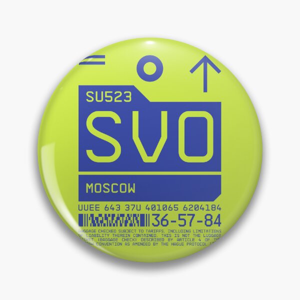Item preview, Luggage Tag C - SVO Moscow Russia designed and sold by VoodooCircus.