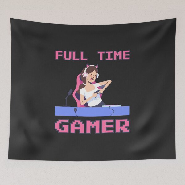 Item preview, FULL TIME GAMER Girl designed and sold by everything4eva.