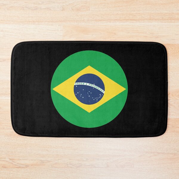 Item preview, Brazil Circle Flag - Bandeira do Brasil (On Black) designed and sold by STUDIO-72.