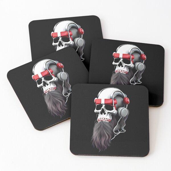 Item preview, skull with headphones designed and sold by ralick.