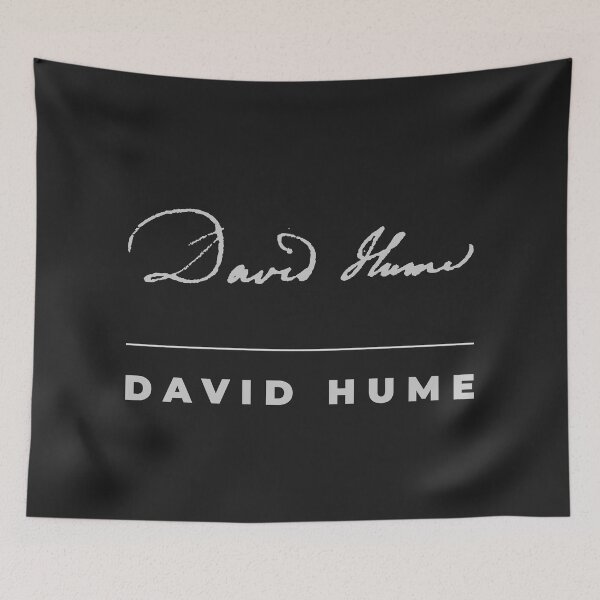 Item preview, David Hume signature t-shirt designed and sold by CMYKStudio.