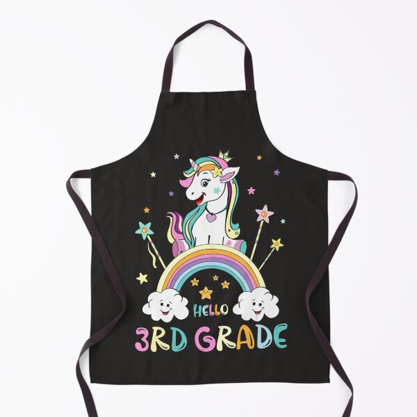 Item preview, Back To School Hello 3rd Grade Rainbow Unicorn Teachers Kids  designed and sold by fawsonpnhamme.