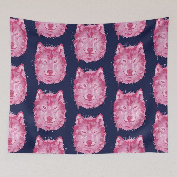 Item preview, Hot Pink Preppy Aesthetic Wolf   designed and sold by inspirecul.