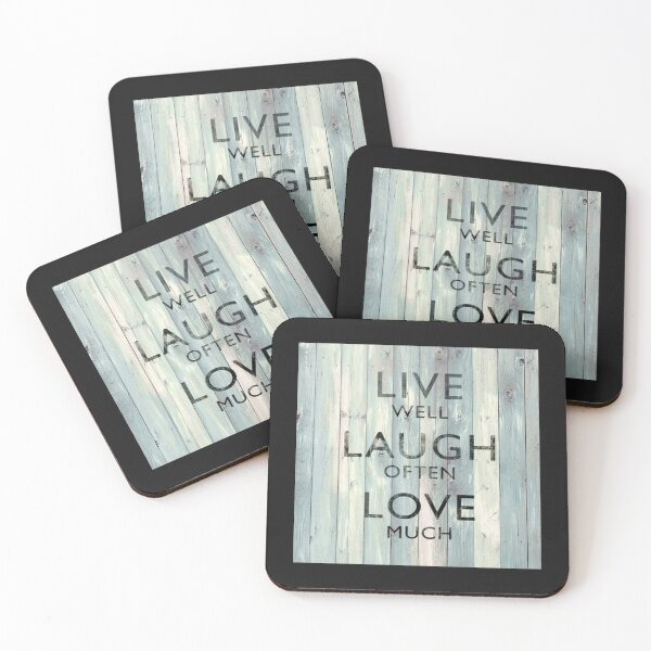 Item preview, Live Well Laugh Often Love Much On Wood   designed and sold by inspirecul.