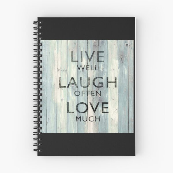 Item preview, Live Well Laugh Often Love Much On Wood   designed and sold by inspirecul.