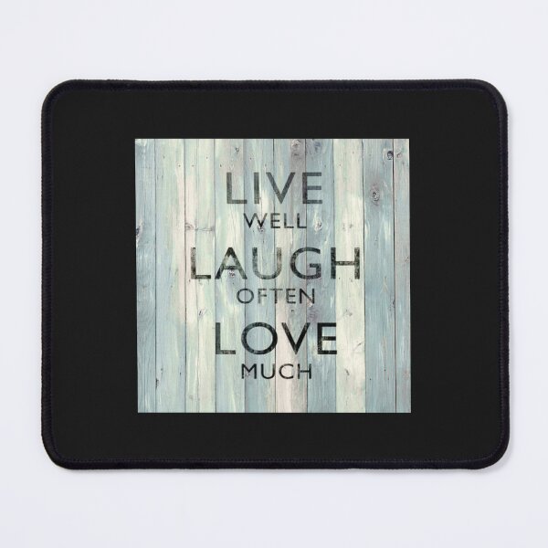 Item preview, Live Well Laugh Often Love Much On Wood designed and sold by inspirecul.