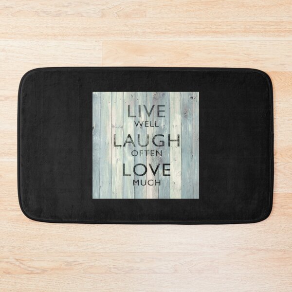 Item preview, Live Well Laugh Often Love Much On Wood   designed and sold by inspirecul.