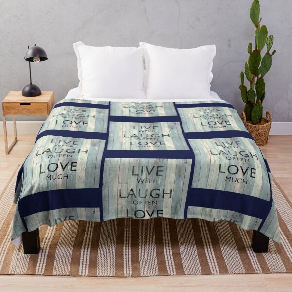 Item preview, Live Well Laugh Often Love Much On Wood   designed and sold by inspirecul.