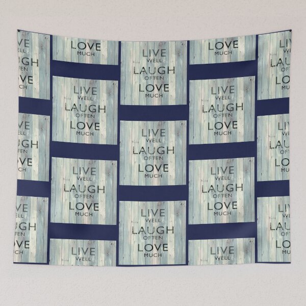 Item preview, Live Well Laugh Often Love Much On Wood   designed and sold by inspirecul.