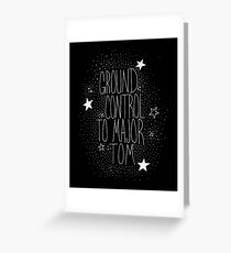 Major Tom Inverted Greeting Card