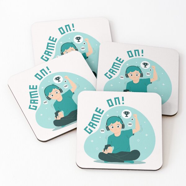 Item preview, GAME ON Gamer Kid Turquoise designed and sold by everything4eva.