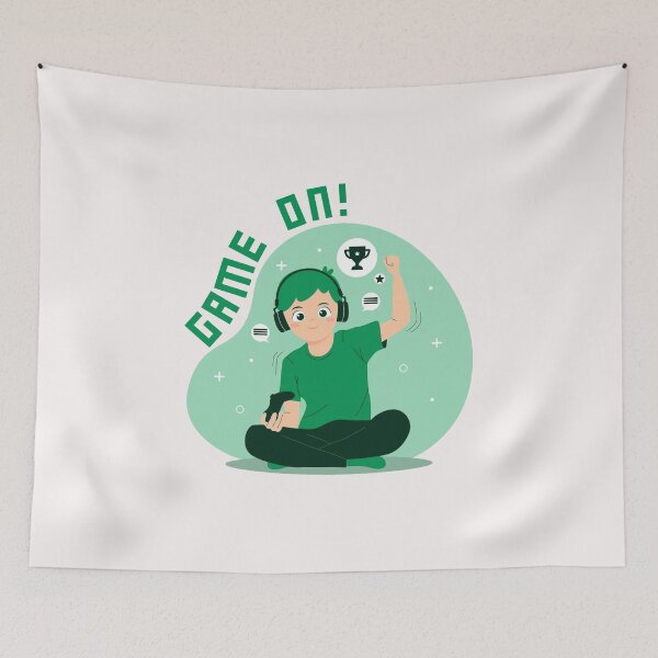 Item preview, GAME ON Gamer Kid Green designed and sold by everything4eva.