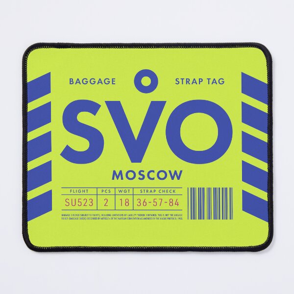 Item preview, Luggage Tag D - SVO Moscow Russia designed and sold by VoodooCircus.