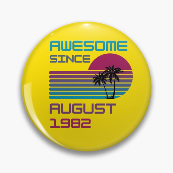 Item preview, Awesome since August 1982 | Born August 1982 | Made in August 1982 | Legend since August 1982 | Birthday Gift for 40 year old mom dad grandma grandpa | Vintage Retro 80s Birthday gift idea designed and sold by Saffire6.