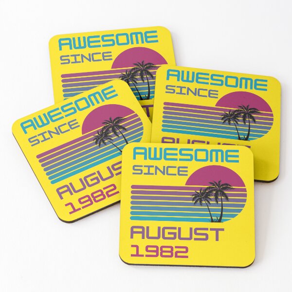Item preview, Awesome since August 1982 | Born August 1982 | Made in August 1982 | Legend since August 1982 | Birthday Gift for 40 year old mom dad grandma grandpa | Vintage Retro 80s Birthday gift idea designed and sold by Saffire6.