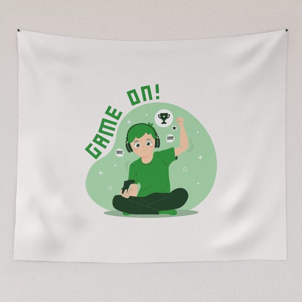 Item preview, GAME ON Gamer Kid Green designed and sold by everything4eva.