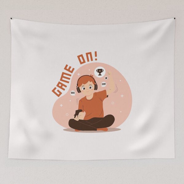 Item preview, GAME ON Gamer Kid Orange designed and sold by everything4eva.