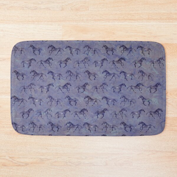 Item preview, Galloping horse 1 to 4 - pattern on purple marbled background designed and sold by SylvieG18.