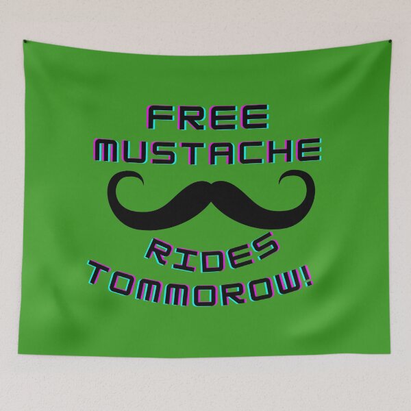 Item preview, mustache rides designed and sold by AtBlk Products.