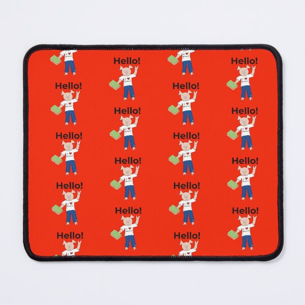 Item preview, Hello!  I love books and reading! Cute introvert pig, orange. Books designed and sold by PiggingJapan.
