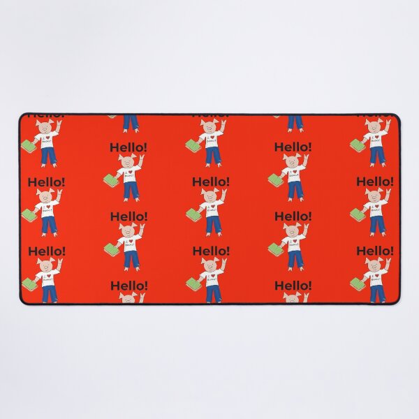 Item preview, Hello!  I love books and reading! Cute introvert pig, orange. Books designed and sold by PiggingJapan.