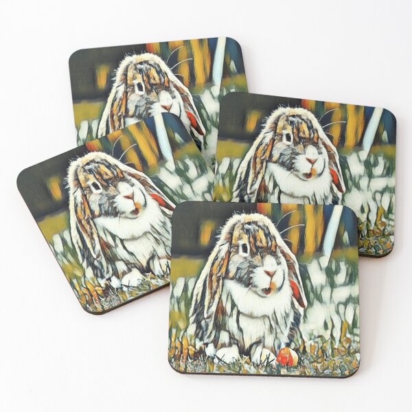 Item preview, Abstract Picture Of A Cute Rabbit With Long Ears designed and sold by McThingummy.