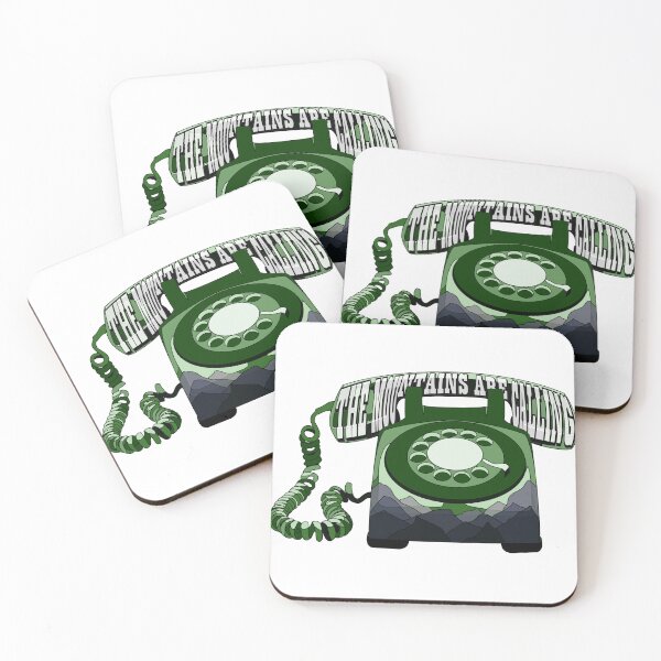 Item preview, The mountains are calling rotary phone design designed and sold by Lauren Cuppy.