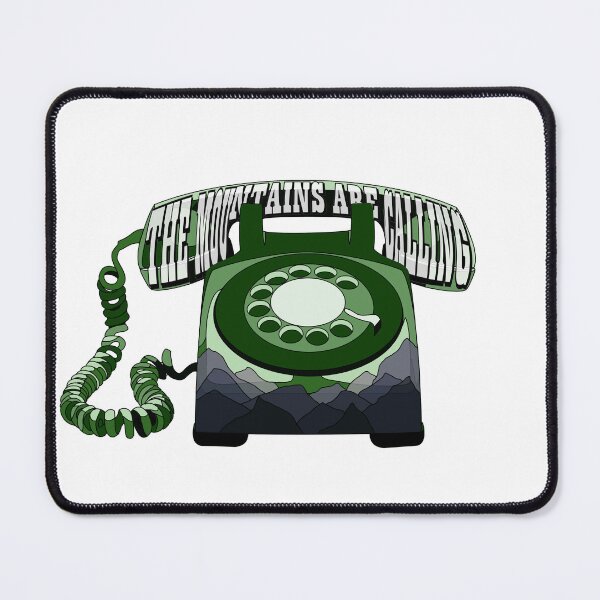 Item preview, The mountains are calling rotary phone design designed and sold by Lauren Cuppy.