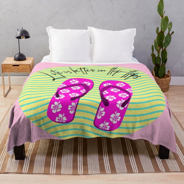 Item preview, Life Is Better In Flip Flops Waves designed and sold by DonneeCreations.