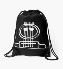 Electric Bass Guitar Shirt Drawstring Bag