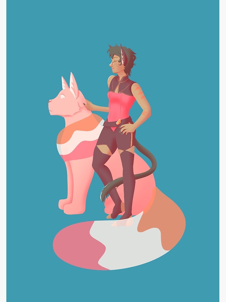 Catra And Melog Lesbian Pride Colour Palette Poster For Sale By Emileedoodles Redbubble