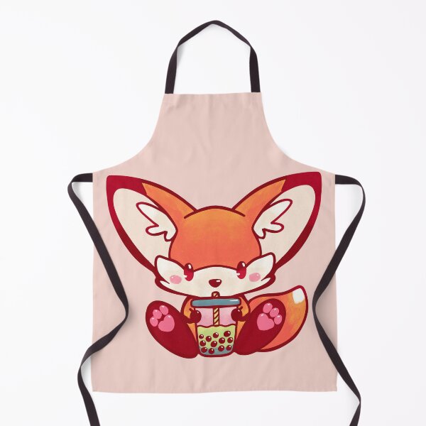 Item preview, Fox bubble tea kawaii cute adorable chibi hand painted designed and sold by · GAMING SOUL ·.