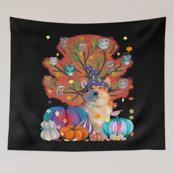 Item preview, Witch Corgi Pumpkin Coffee Lover Autumn Leaves Thanksgiving designed and sold by r-silver.